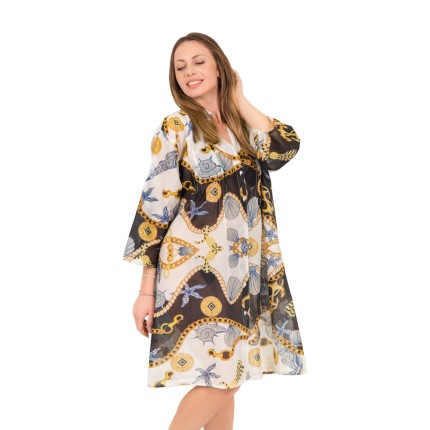 Midi shirt dress with... 2