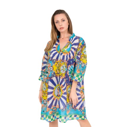 Midi shirt dress with... 2
