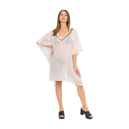 Kaftan dress with sequins...