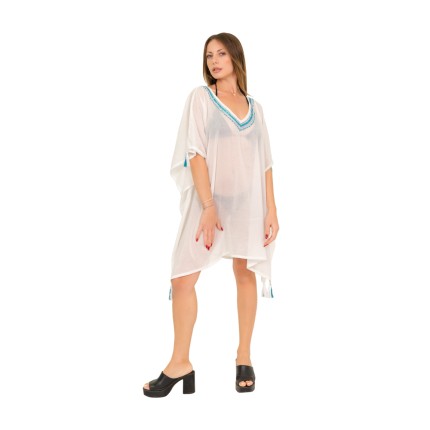 Kaftan dress with sequins...