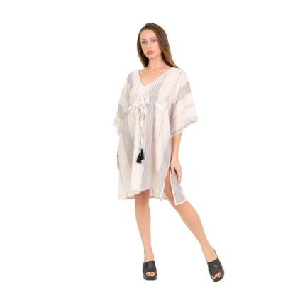 Kaftan mini White Boho style