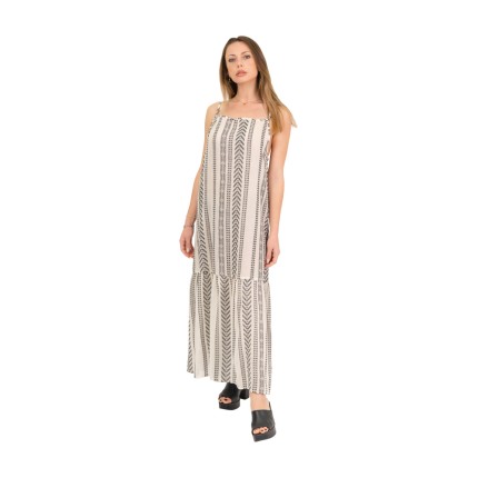 Dress white maxi with...