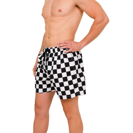 Μαγιό Ανδρικό μοτίβο σκακιέρα 2