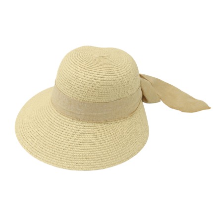 Straw Hat With Ribbon