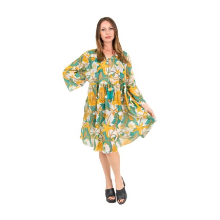 Kaftan dress with sea life...