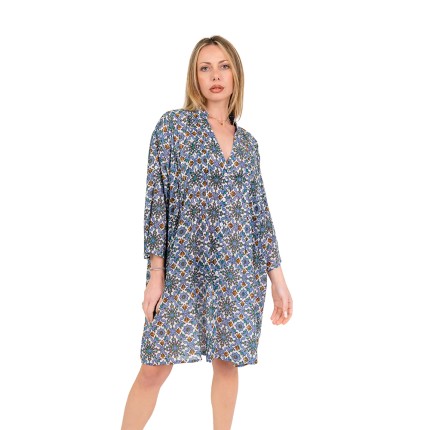 Shirt dress midi with...