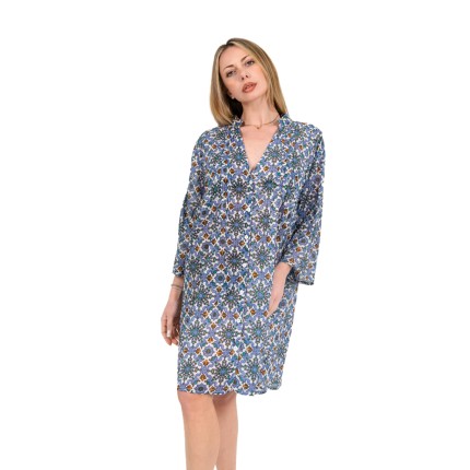 Shirt dress midi with... 2