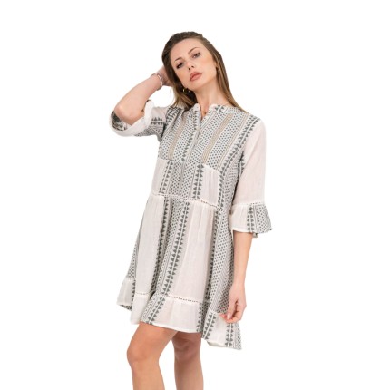 Mini Dress with Geometrical...