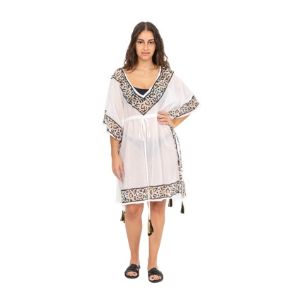 Kaftan dress with animal... 2