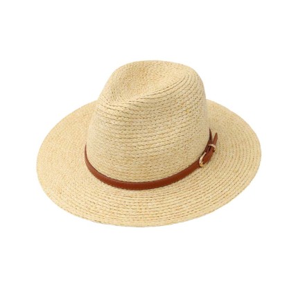 Straw Hat with Ribbon