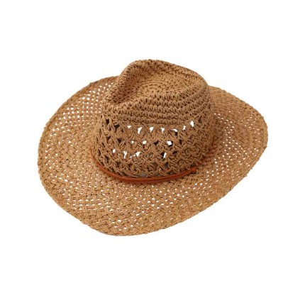 Straw Hat with Ribbon