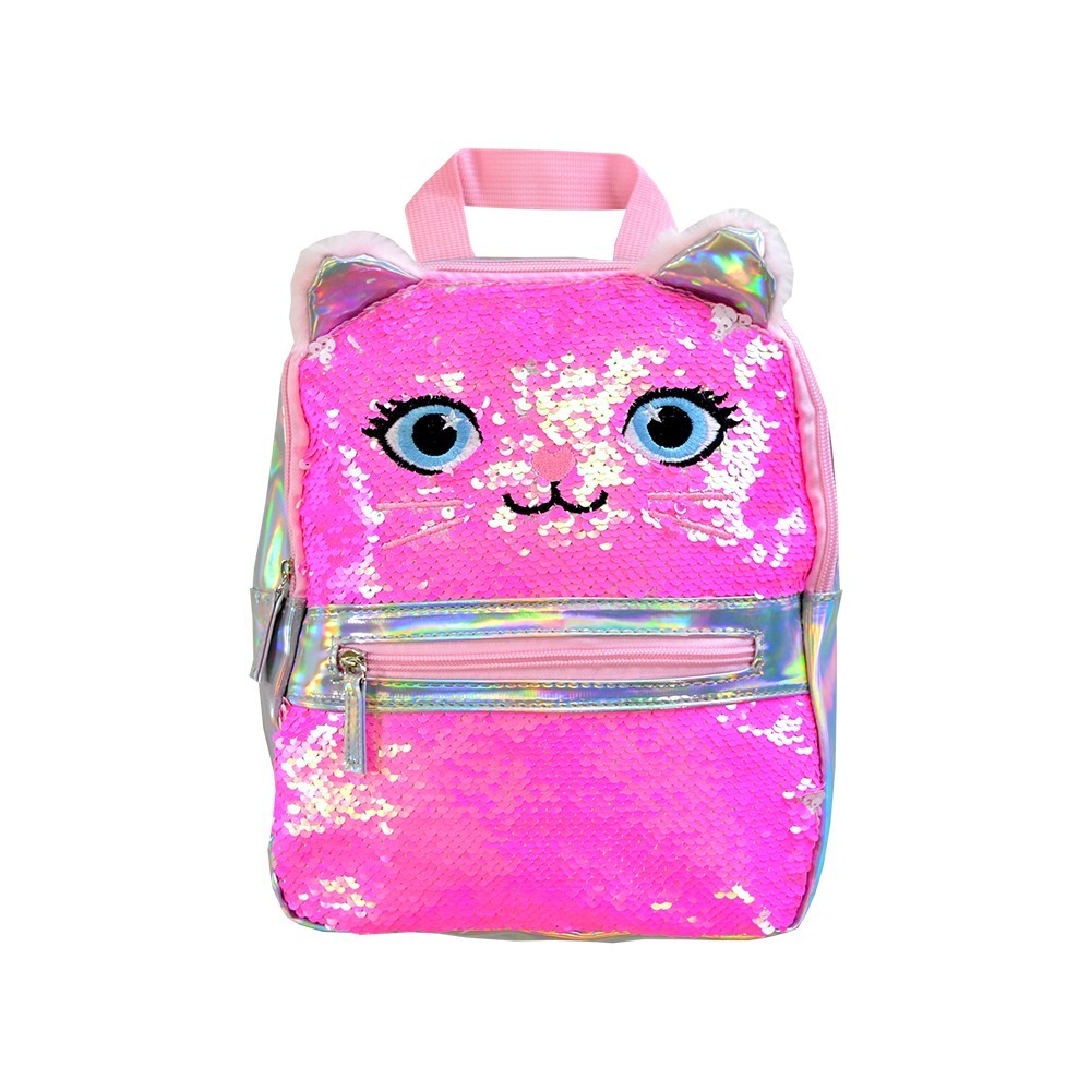 Backpack with flipsequins in Cat design