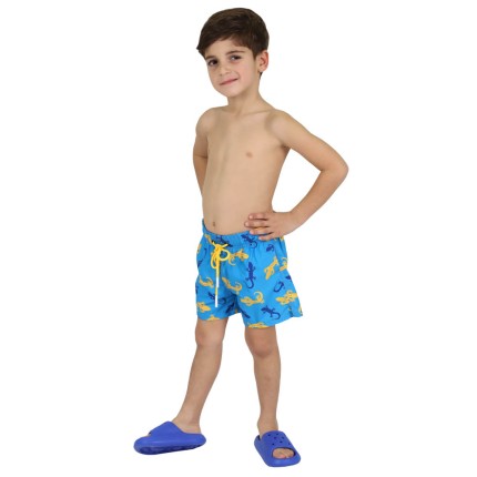 Boy's Swimwear Blue With...