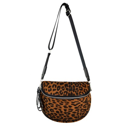 Τσαντάκι Σουέτ Animal Print