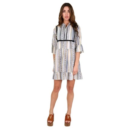 Mini Dress with Geometrical...