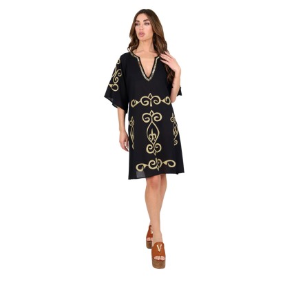 Kaftan dress with sequins... 2
