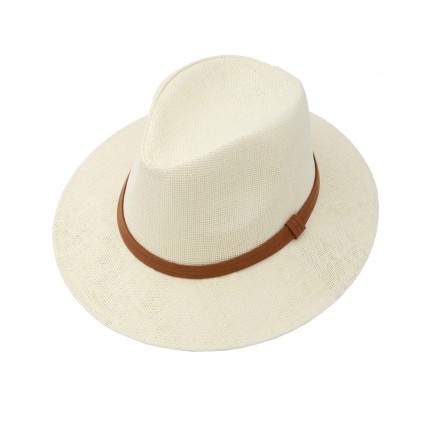 Straw Hat with Ribbon