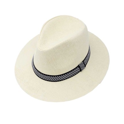 Straw Hat with Ribbon
