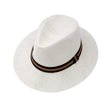Straw Hat with Ribbon