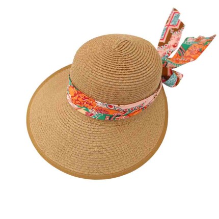 Straw Hat With Ribbon 2