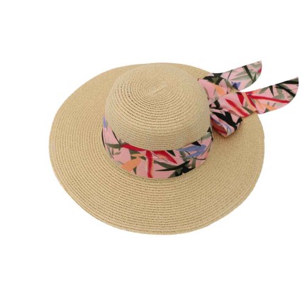 Straw Hat With Ribbon 2