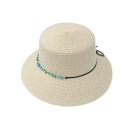 Women's Straw Hat Beaded