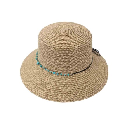 Women's Straw Hat Beaded 2