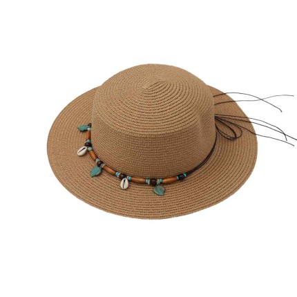 Women's Straw Hat Beaded...
