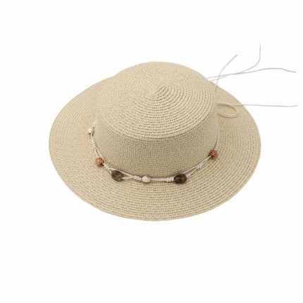 Women's Straw Hat Beaded 2