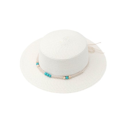 Women's Straw Hat Beaded