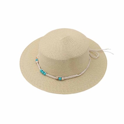 Women's Straw Hat Beaded 2