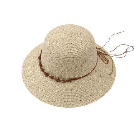 Women's Straw Hat Beaded