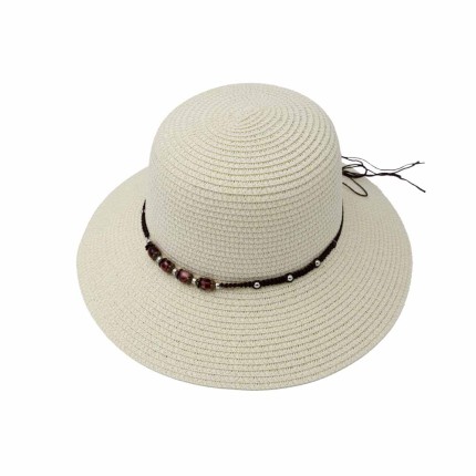 Women's Straw Hat Beaded