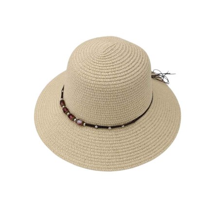 Women's Straw Hat Beaded 2