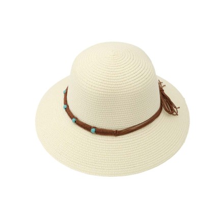 Women's Straw Hat Beaded