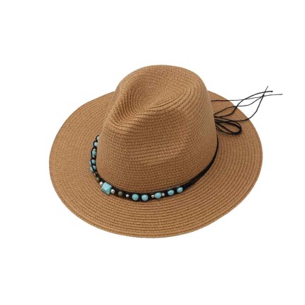 Women's Straw Hat Beaded