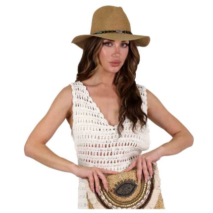 Women's Straw Hat Beaded 2
