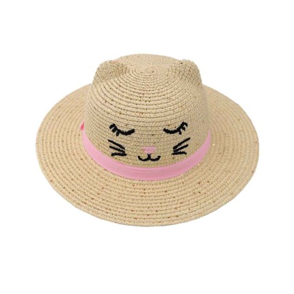Children's Straw Hat Cat...