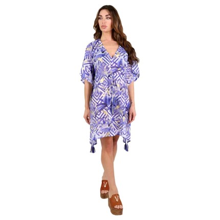Kaftan Dress Mini With Gold... 2