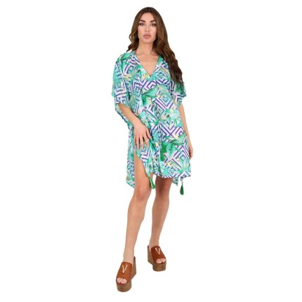 Kaftan Dress Mini With Gold... 2