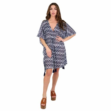 Kaftan Dress Mini With Rhombus 2