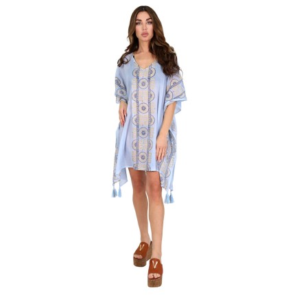 Kaftan Dress Mini With Gold... 2