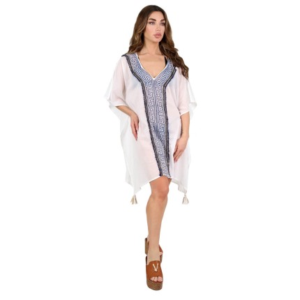 Kaftan Dress Mini With Gold... 2