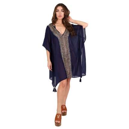 Kaftan Dress Mini With Gold... 2