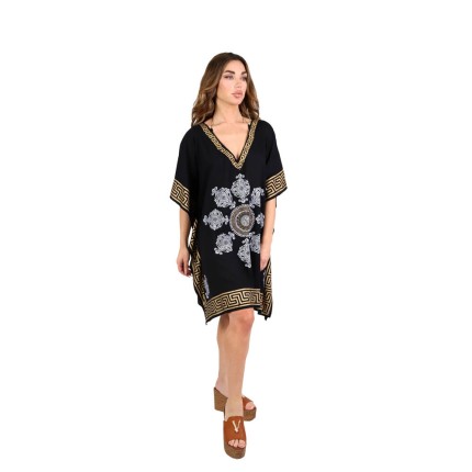 Kaftan Dress Mini With Gold... 2