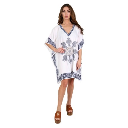 Kaftan Dress Mini With Gold... 2