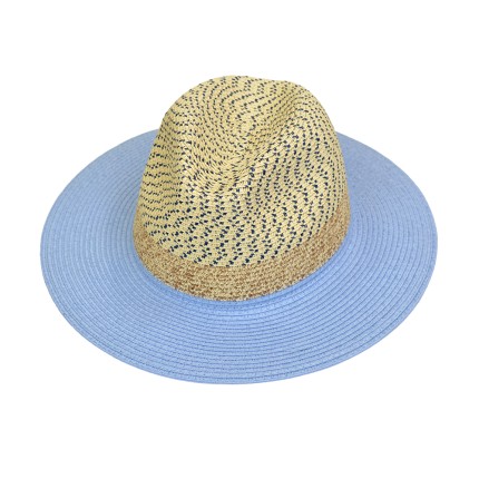 Ψάθινο Καπέλο Color Block