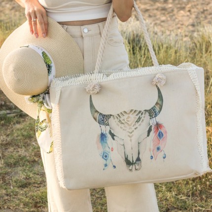 Τσάντα Παραλίας Bull Skull 2