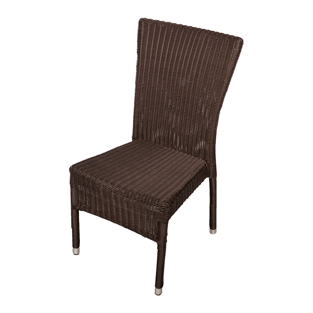 Outdoor Chair Rattan Brown 93x52x48cm