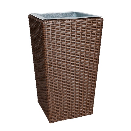 Γλάστρα Rattan Καφέ Μικρή...